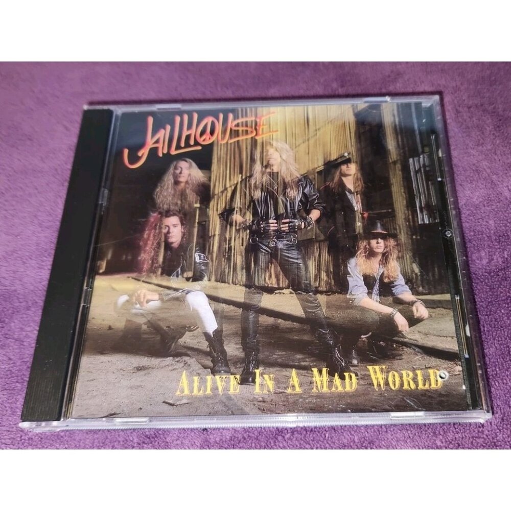 JAILHOUSE - ALIVE IN A MAD WORLD [EP] (1989 CD, Restless) hair metal
